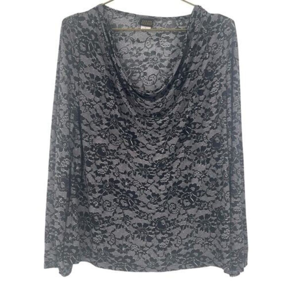 SALONI Studio Scoop neck blouse large top